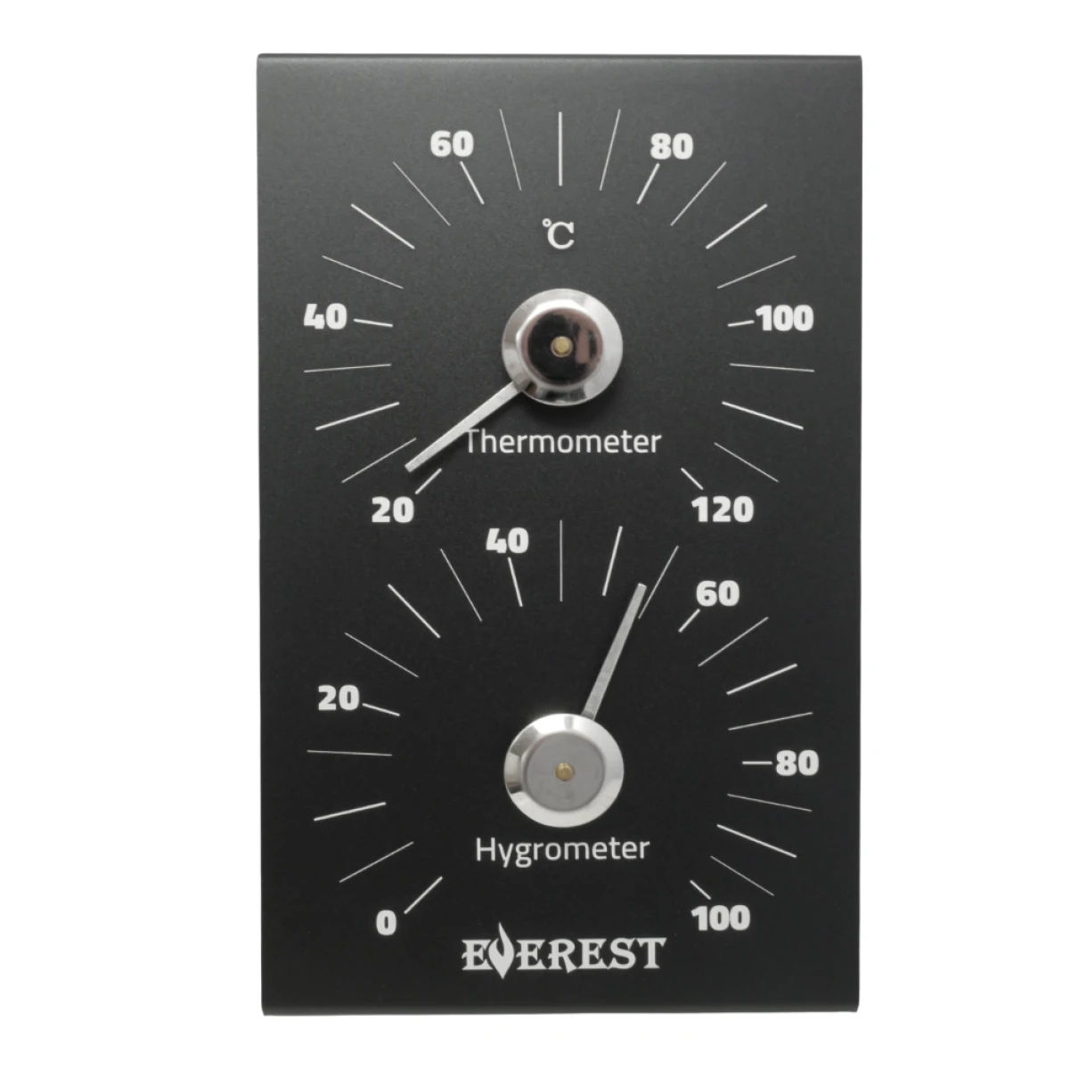 Термогигрометр EVEREST «Line», алюминий BLACK (TG-23)