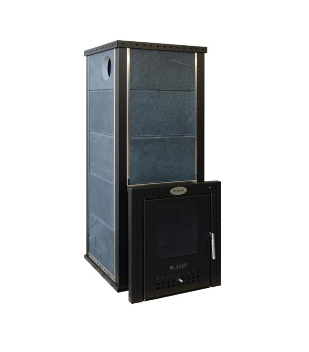 Дровяная печь для бани Klover RT 50-RV ( Серпентинит 30 мм )