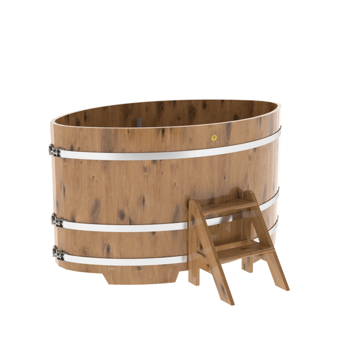 Купель BentWood овальная из натурального дуба 1,08х1,75 Рустик