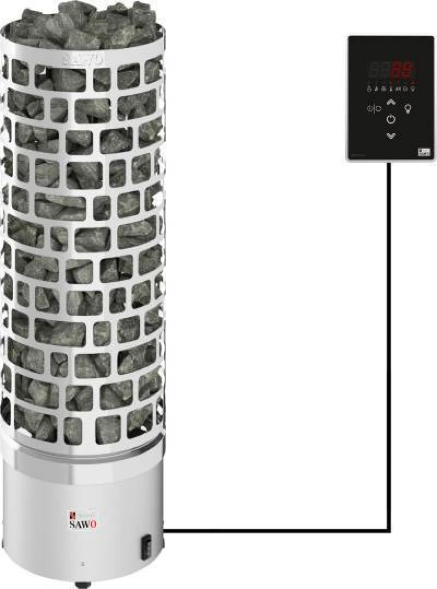 Электрическая печь SAWO ARIES ARI3-45Ni2-P 4.5 кВт (встроенный блок мощности, пульт покупается отдельно)