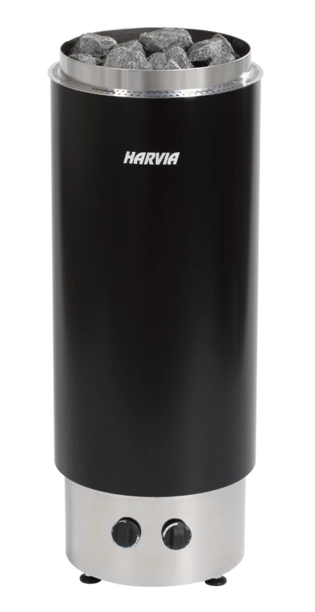 Электрическая печь Harvia Cilindro PC70F Black (со встроенным пультом)
