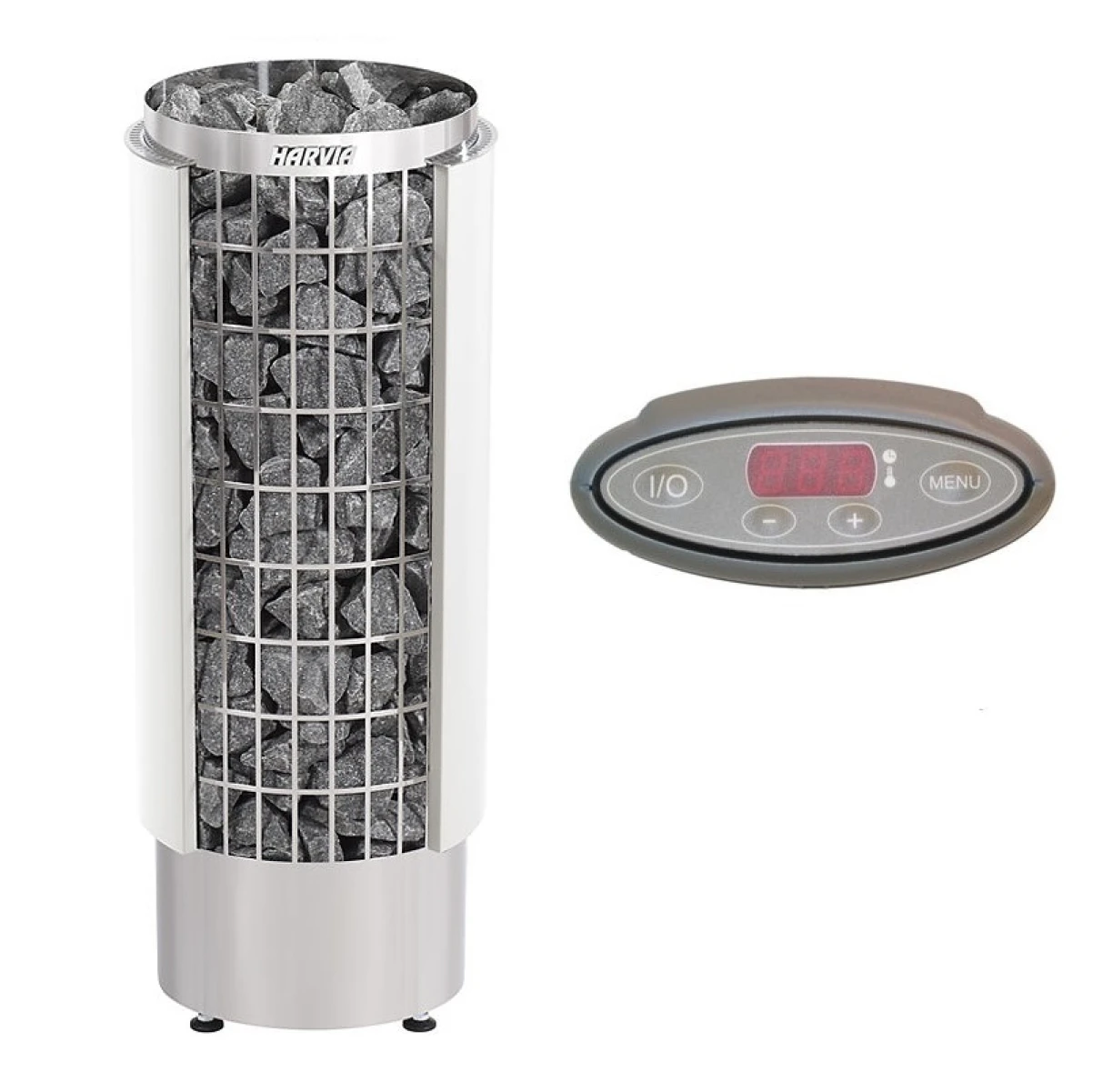 Электрическая печь Harvia Cilindro PC90VНEE White (с выносным пультом в комплекте)