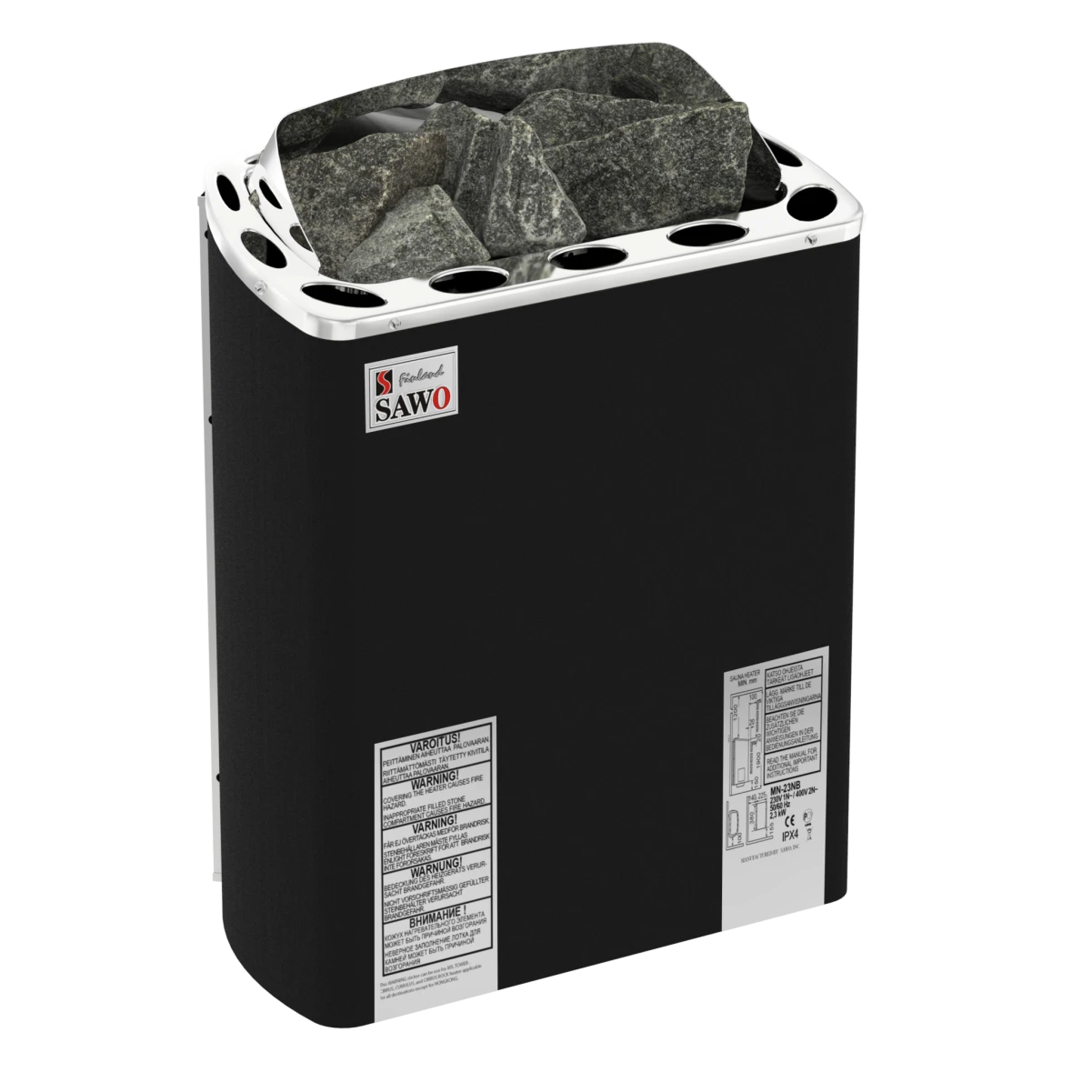 Электрическая печь SAWO FIBER COATED MINI X MX-30NS-PF 3 кВт (пульт и блок мощности докупаются отдельно)