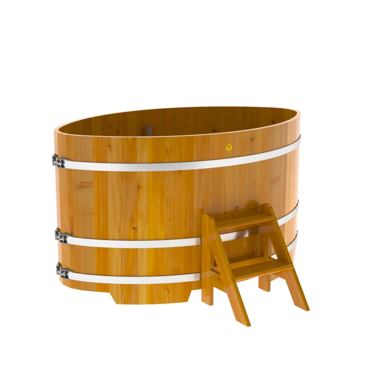 Купель BentWood овальная из натуральной лиственницы 1,08х1,75 Рустик