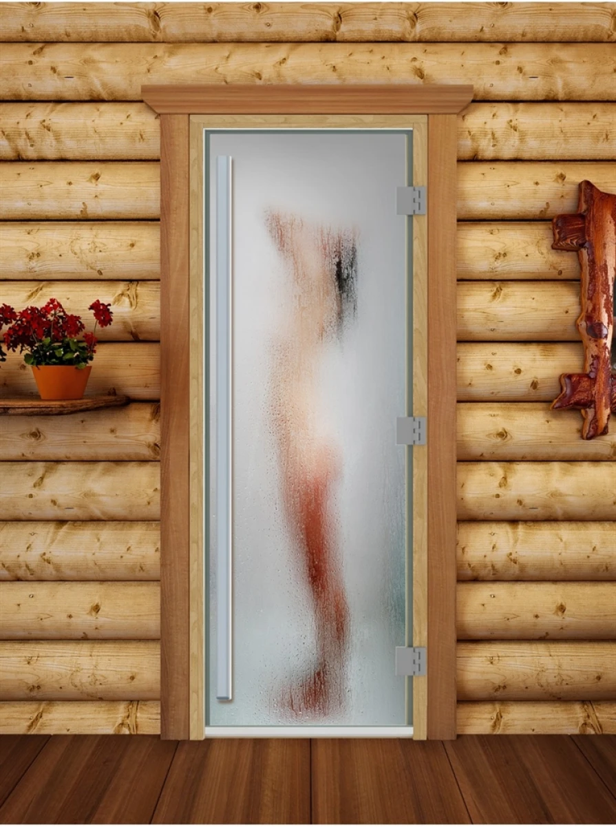 Дверь для бани DoorWood Престиж Фотопечать А097, 1900x700 мм