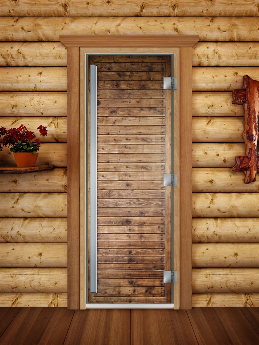 Дверь для бани DoorWood Престиж Фотопечать А020, 1900x700 мм