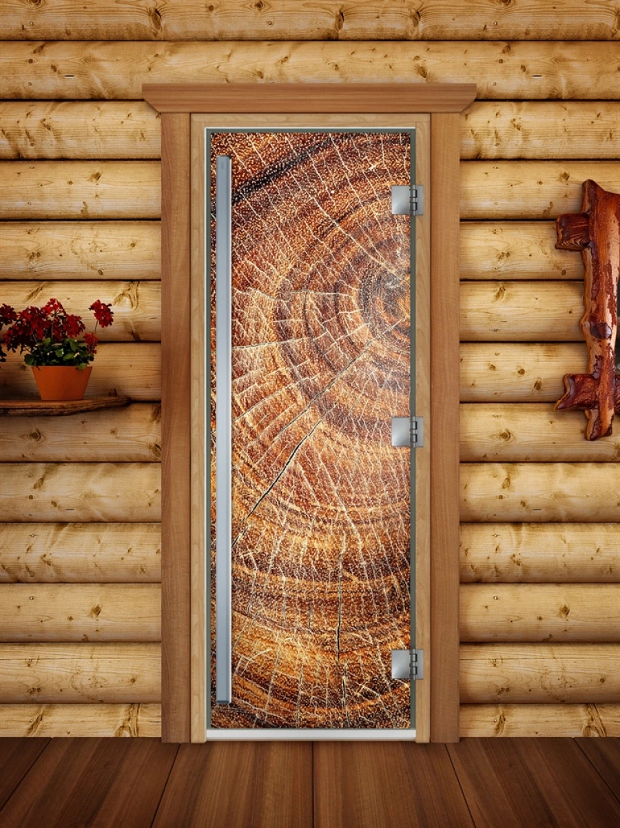 Дверь для бани DoorWood Престиж Фотопечать А049, 1900x700 мм