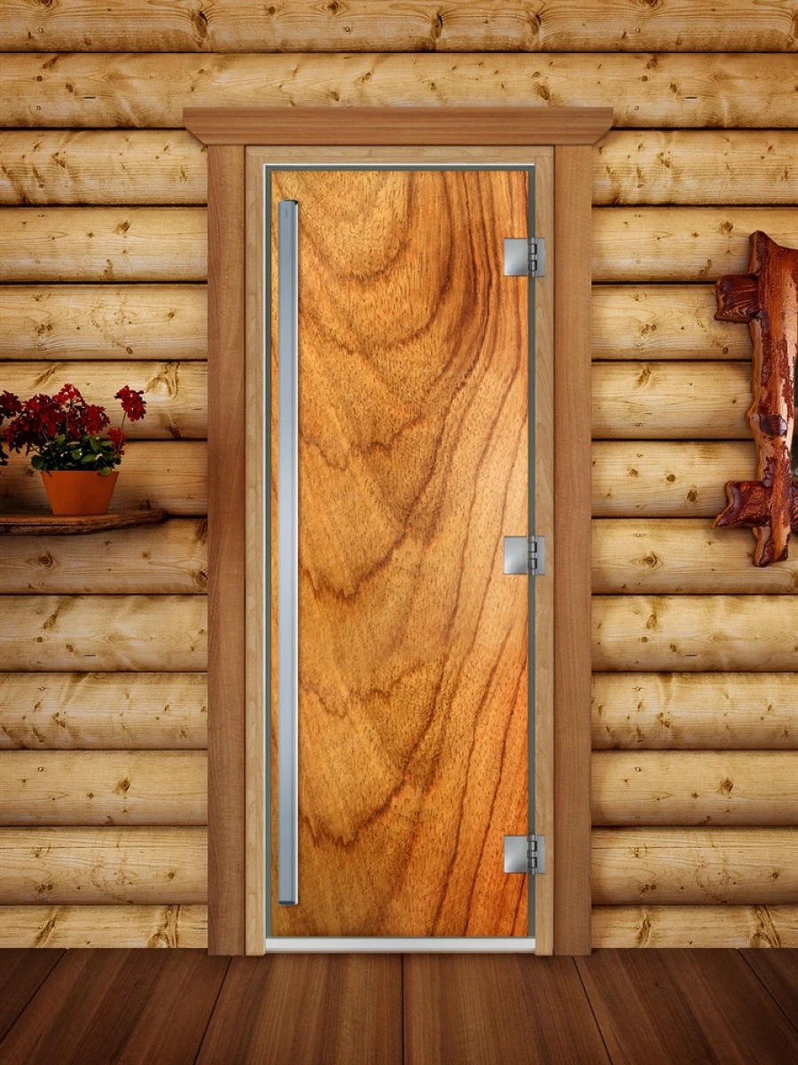 Дверь для бани DoorWood Престиж Фотопечать А051, 1900x700 мм