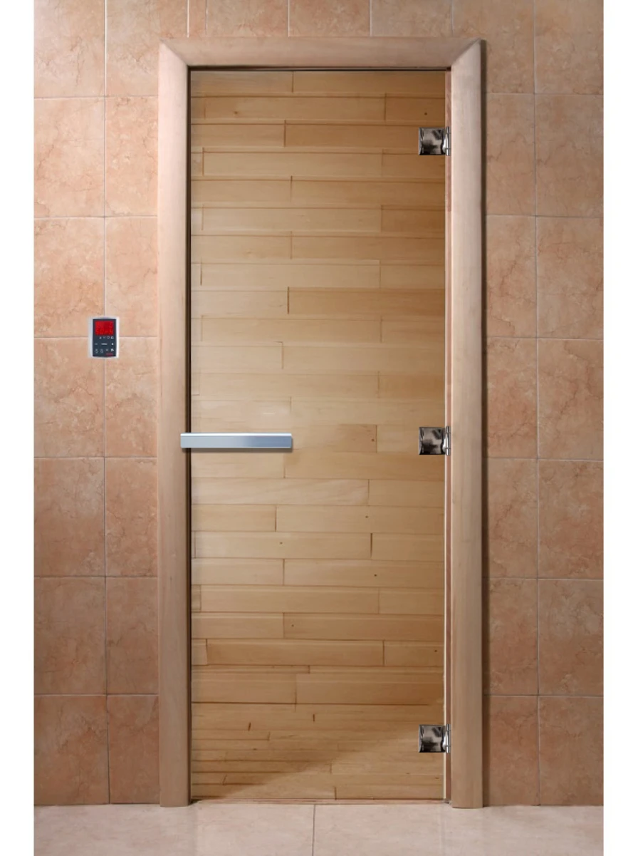 Дверь для бани DoorWood Прозрачная, 1800x700 мм