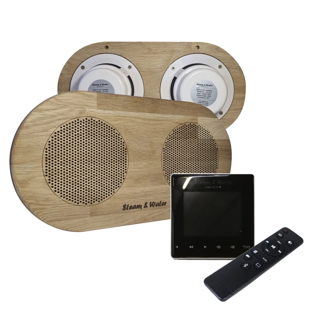 Комплект акустической системы SW 2 Black Standart Wood, двойной Овал (Встраиваемый)