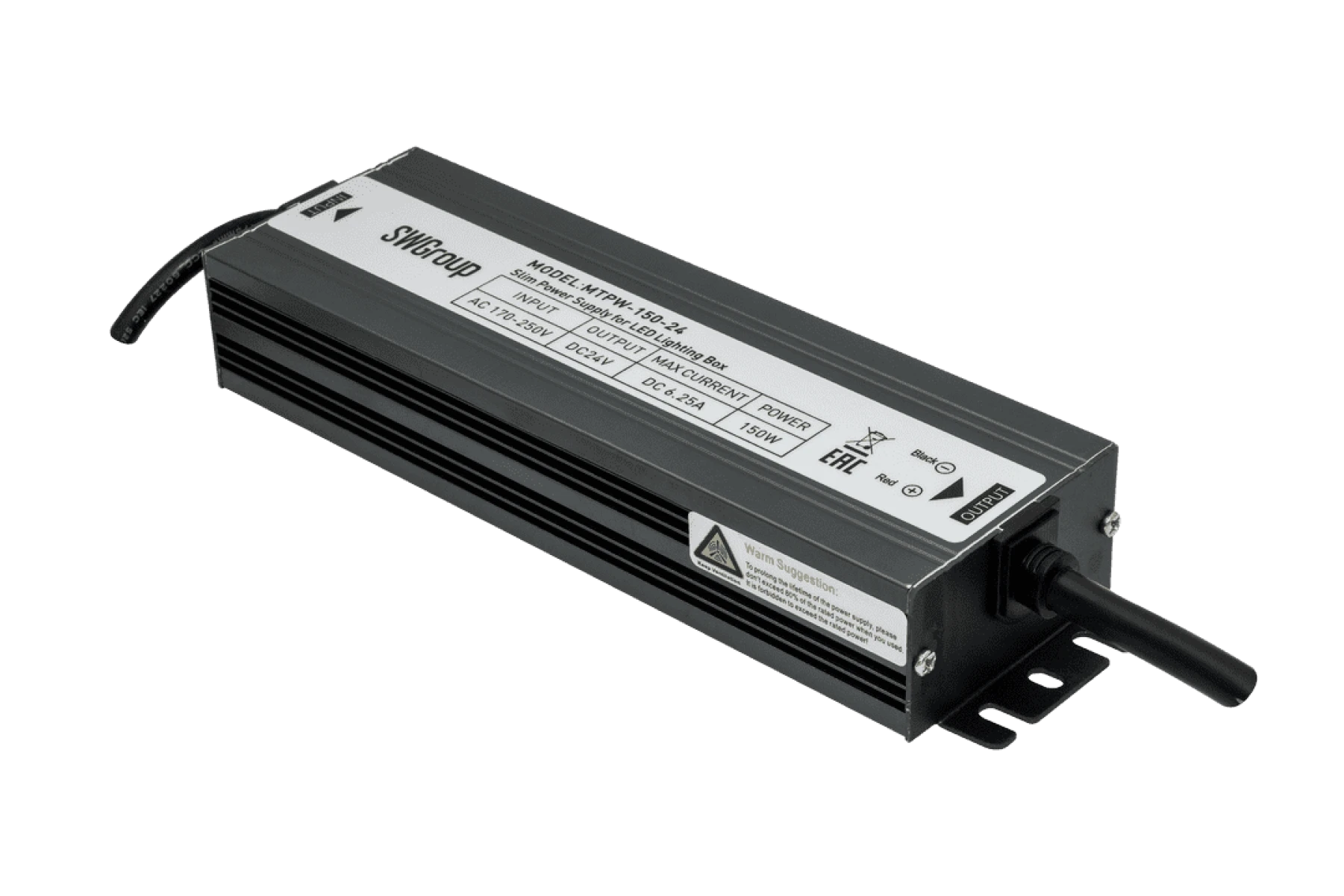 Блок питания Компактный SWG MTPW, 150W, 24V, Влагозащитный