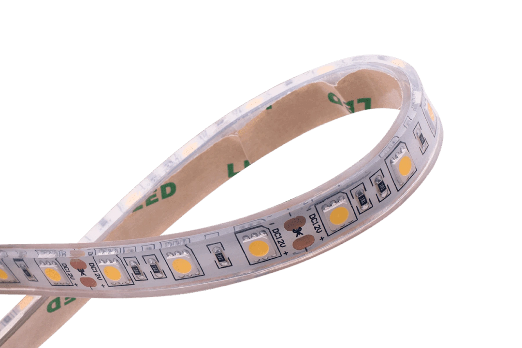 Лента светодиодная стандарт SWG, 12V, IP68, Цвет: Теплый белый