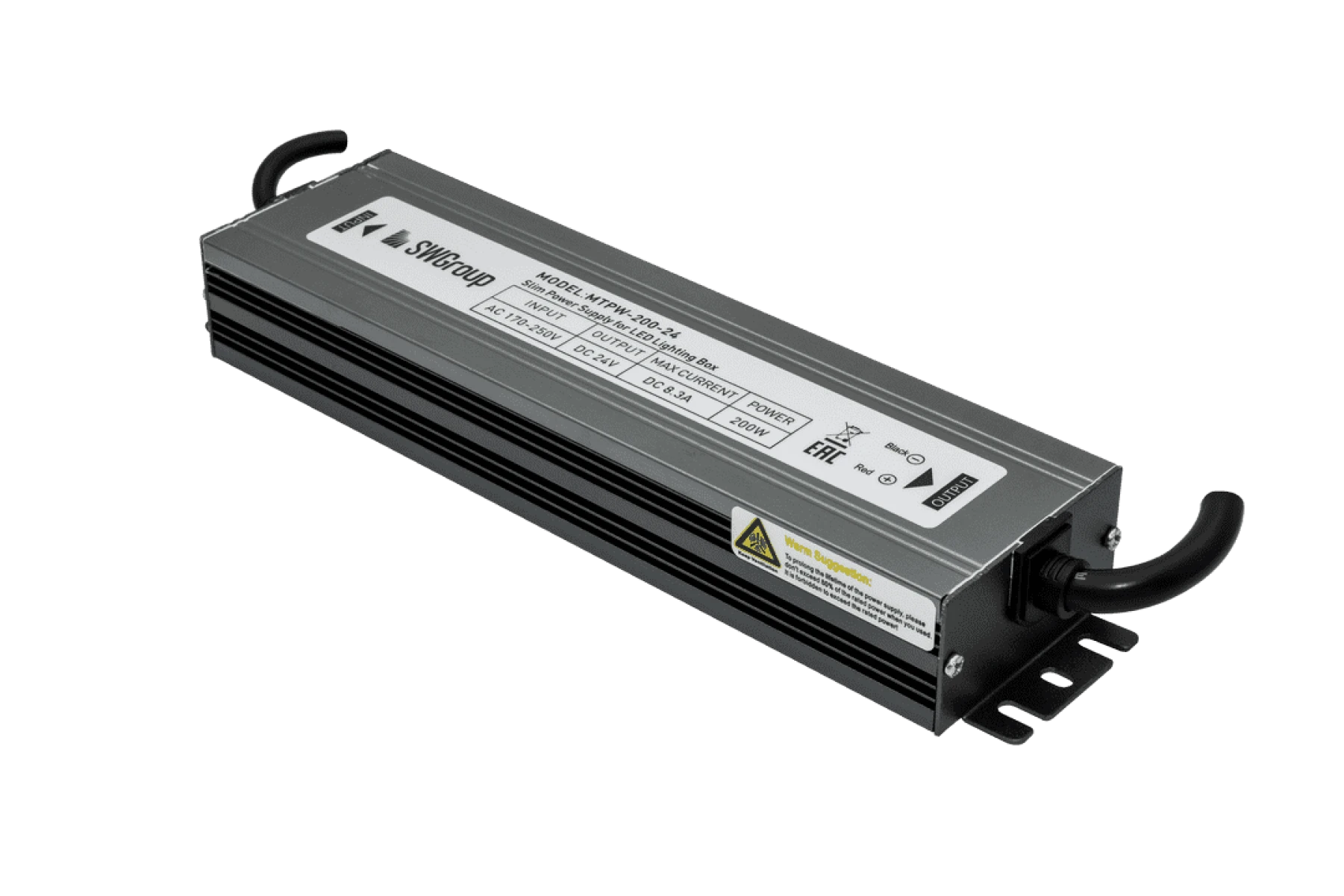 Блок питания Компактный SWG MTPW, 200W, 24V, Влагозащитный