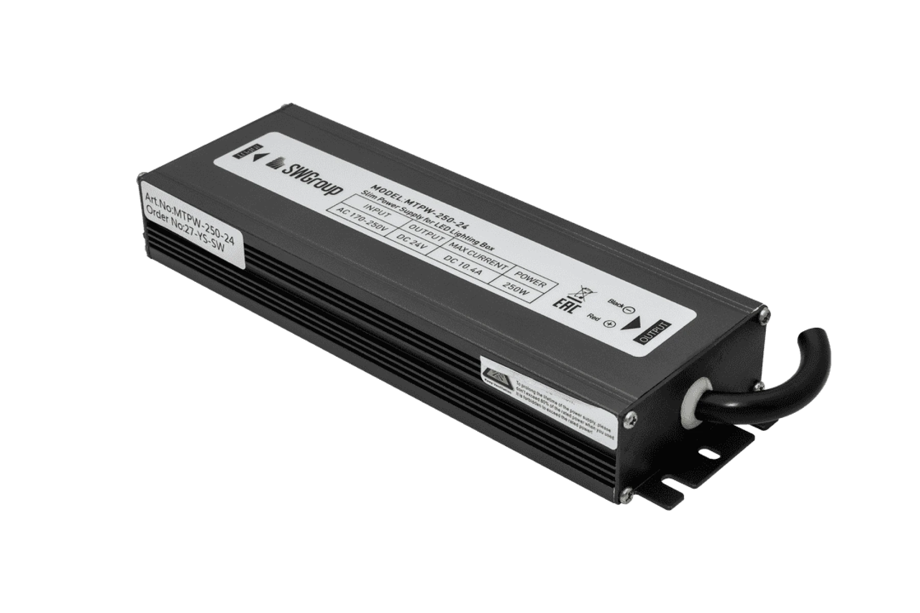 Блок питания Компактный SWG MTPW, 250W, 24V, Влагозащитный