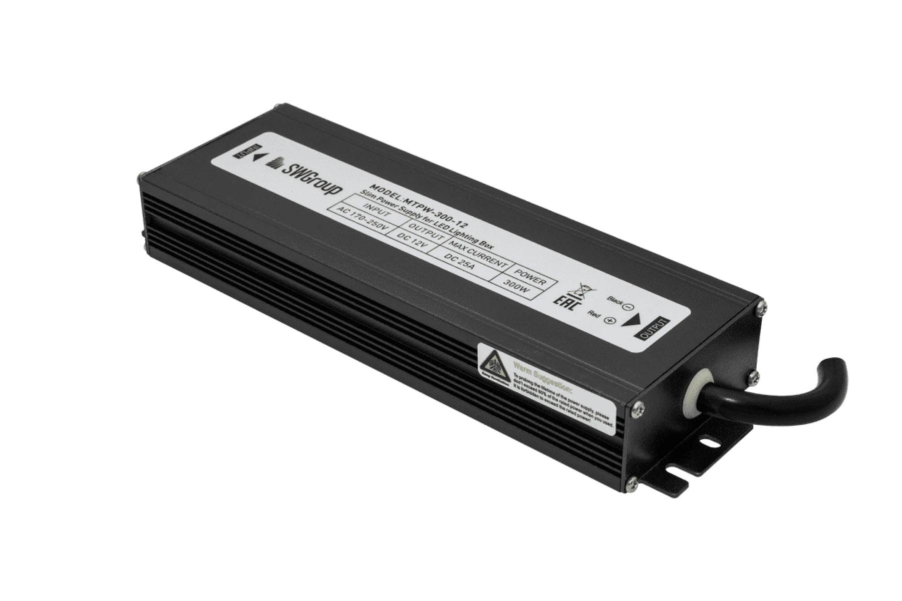 Блок питания Компактный SWG MTPW, 300W, 12V, Влагозащитный
