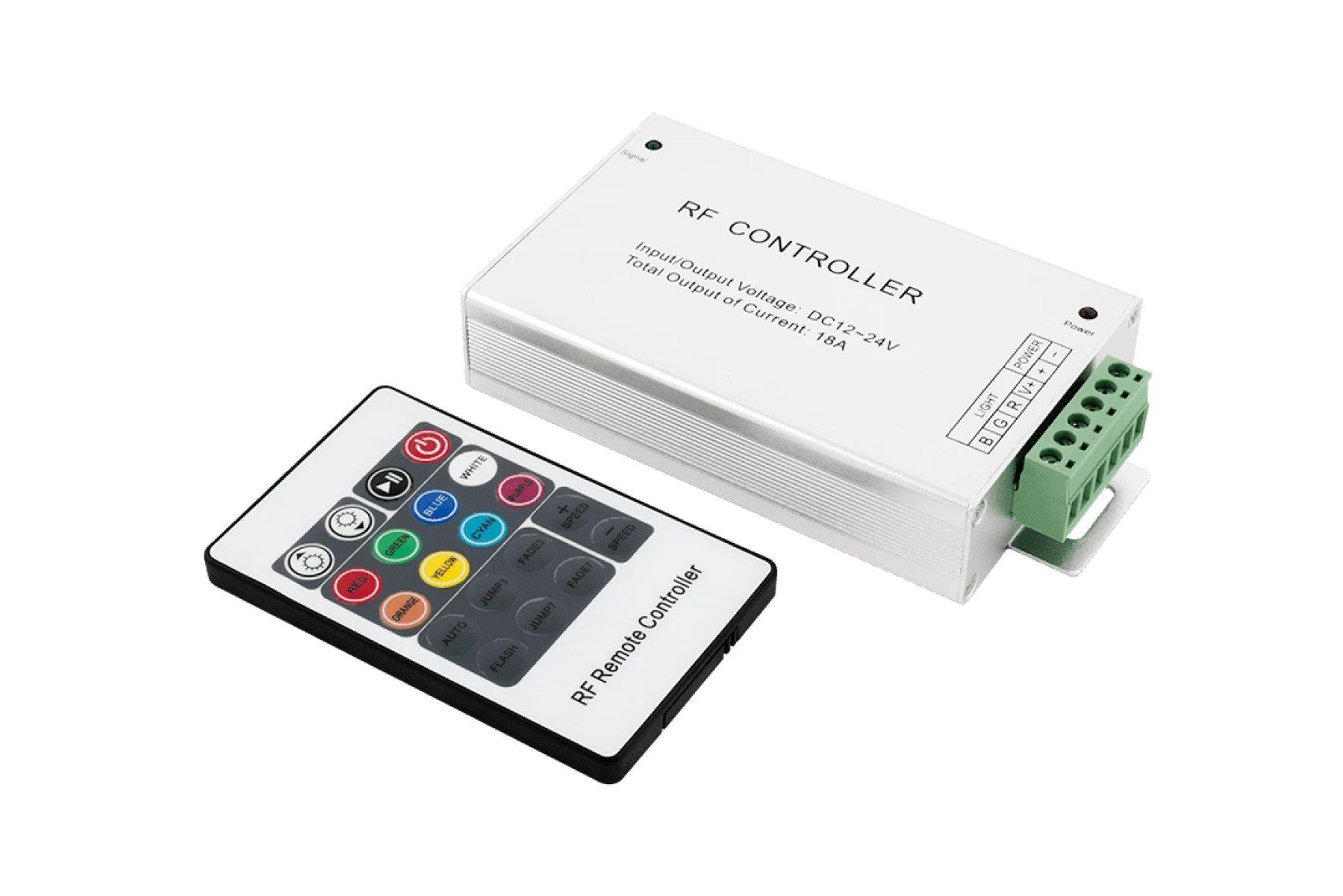 LED RGB контроллер 18А 12-24 Вольт,РФ, 20 кн, RF-RGB-20-18A