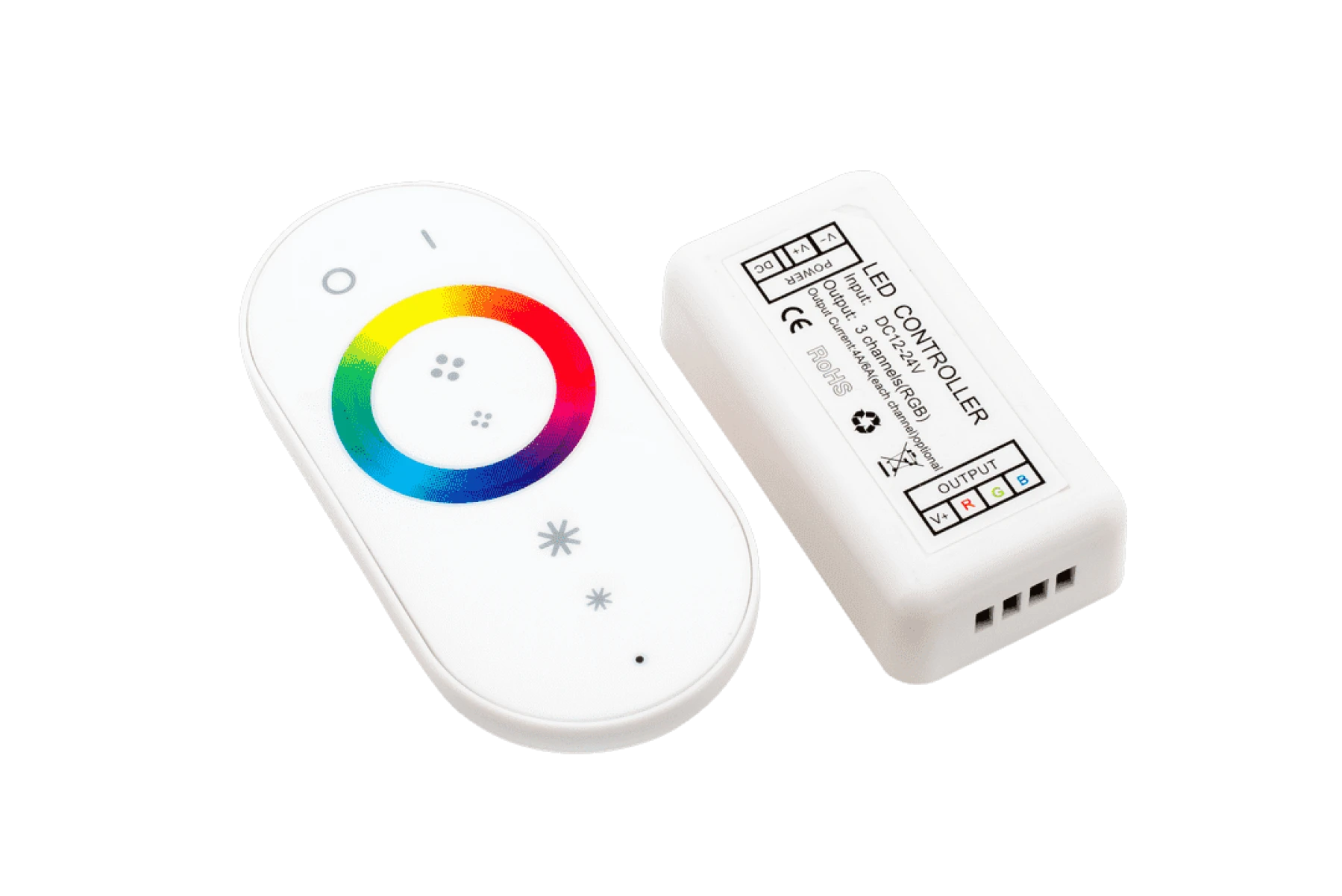 LED RGB радио сенсорный 18A. 12/24V Белый, модель 2, RF-RGB-S-18A-WH2