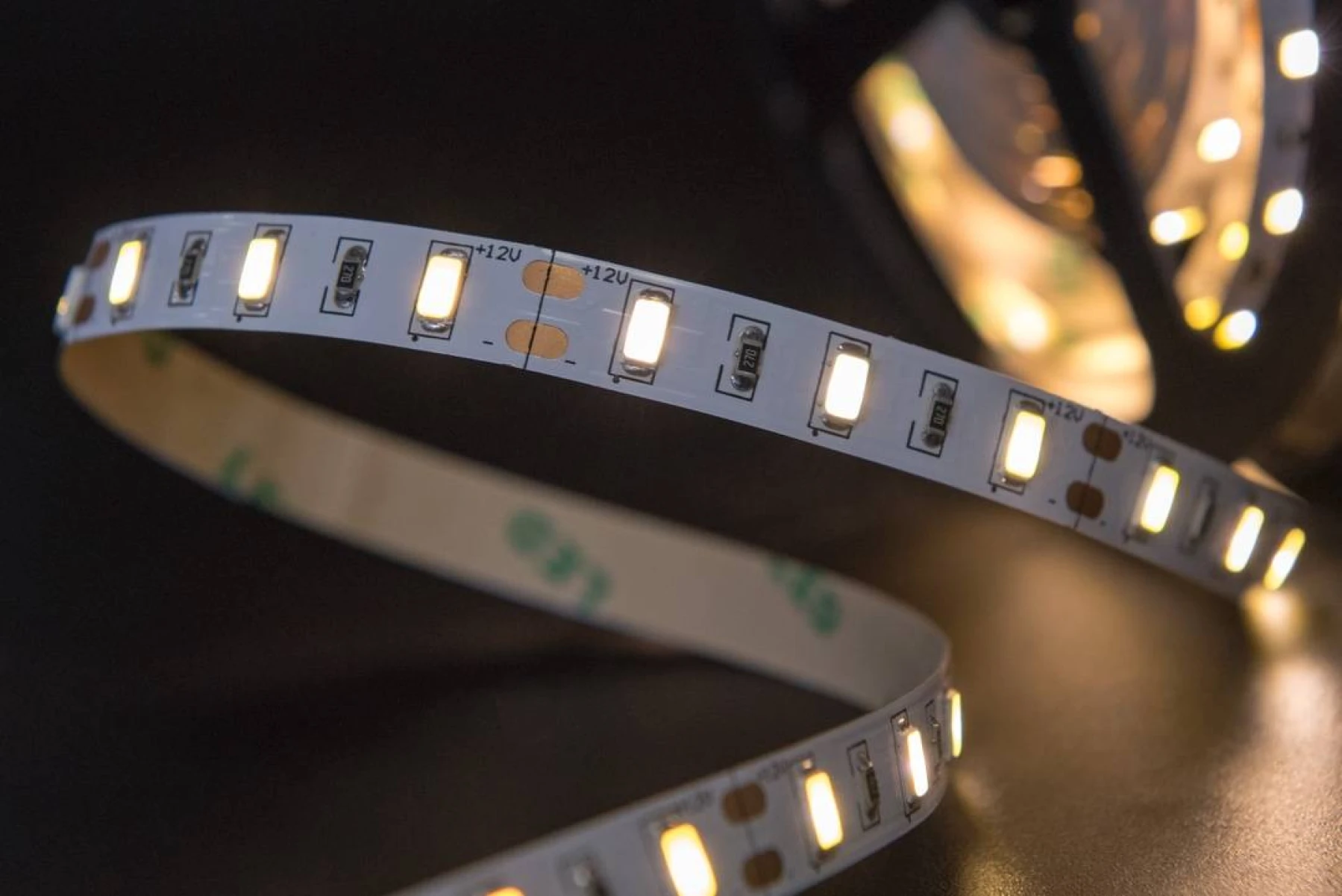 Лента светодиодная стандарт 5630, 60 LED/м, 12 Вт/м, 12В , IP20, Цвет: Теплый белый