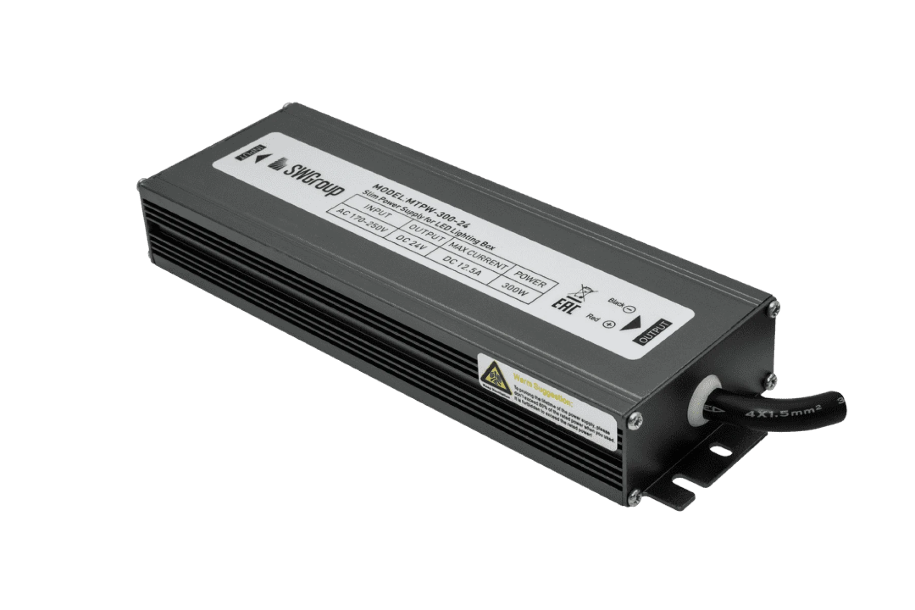 Блок питания Компактный SWG MTPW, 300W, 24V, Влагозащитный