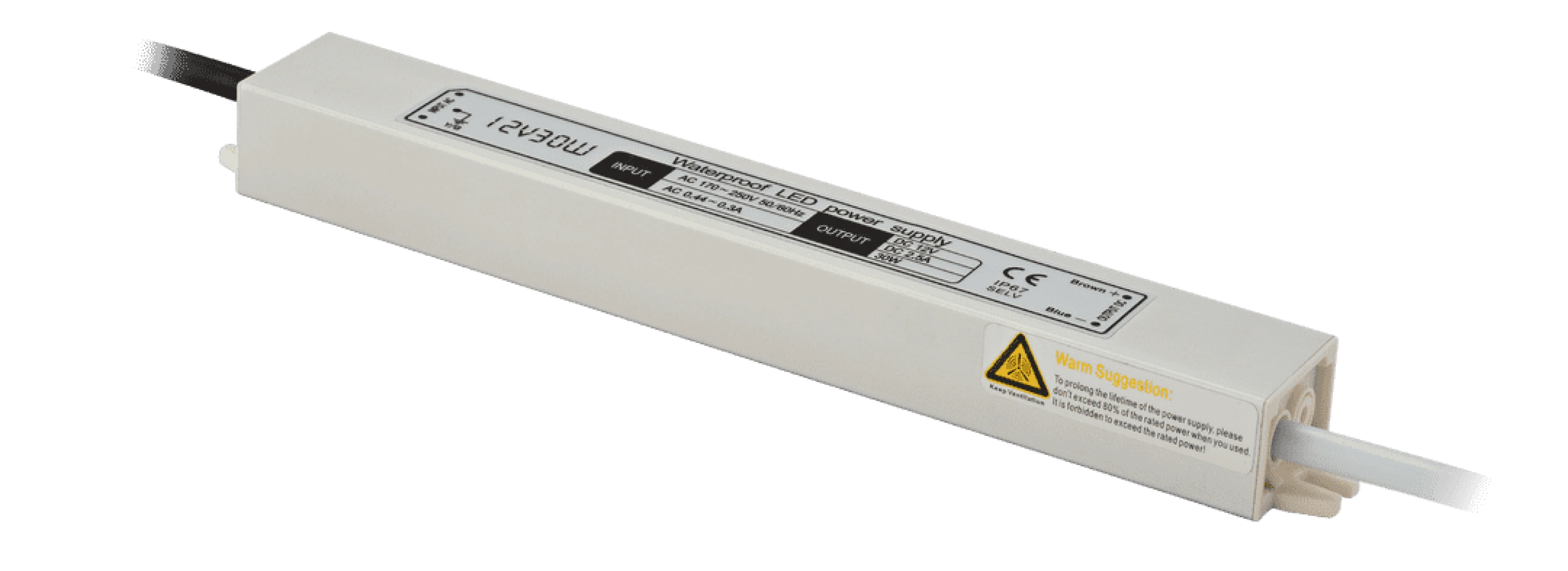 MINI Al Блок питания TPW, 30 W Влагозащитный, 12 V