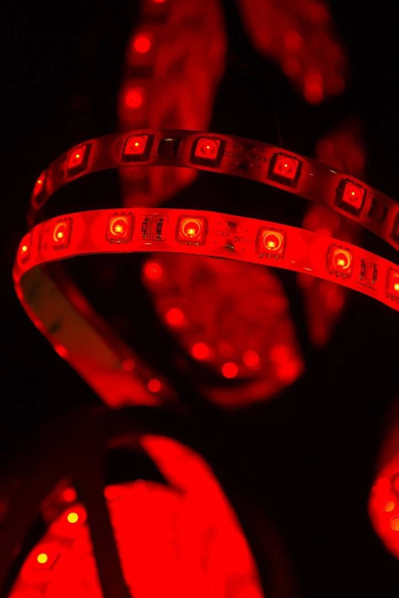 Лента светодиодная стандарт 5050, 60 LED/м, 14,4 Вт/м, 12В , IP65, Цвет: Синий