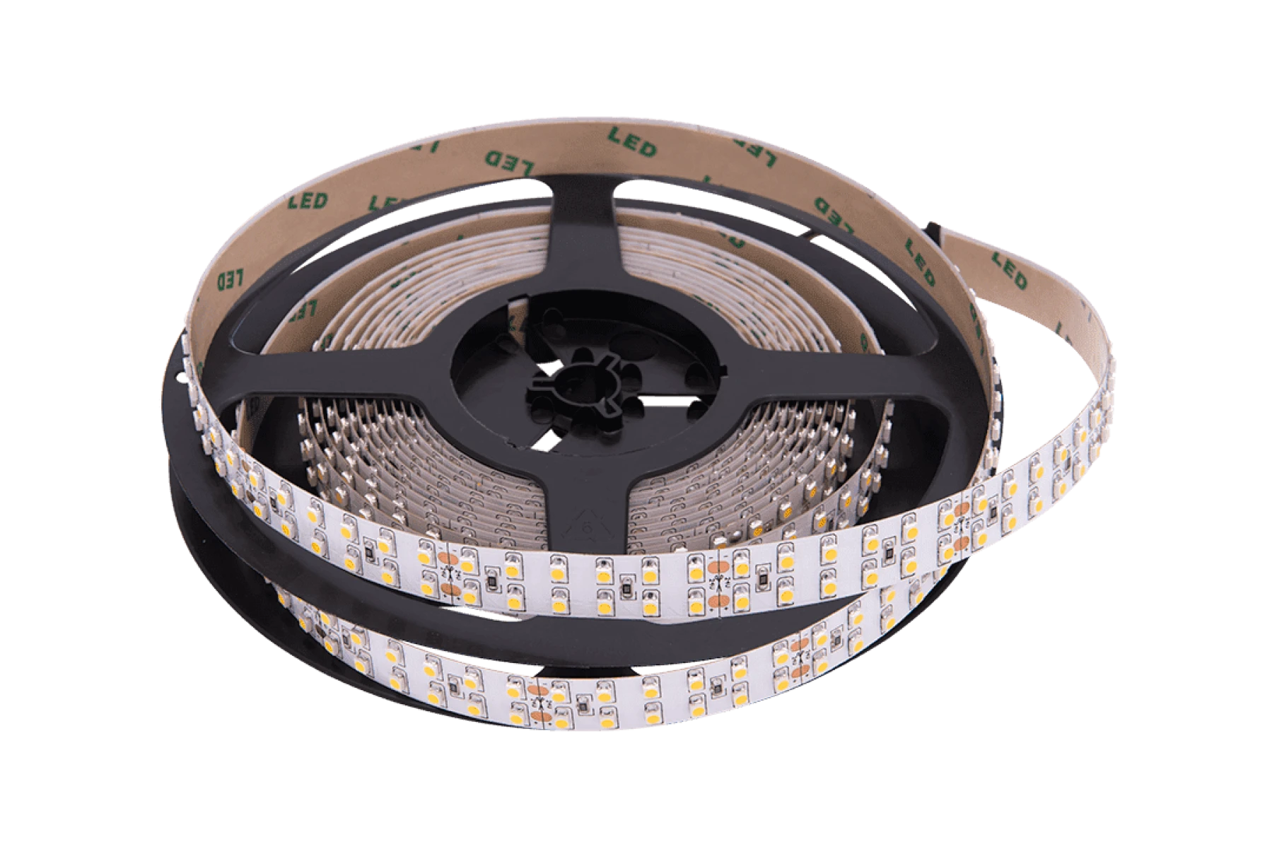 Лента со скотчем 3М светодиодная стандарт 3528, 240 LED/м, 19,2 Вт/м, 24В , IP20, Цвет: Холодный белый