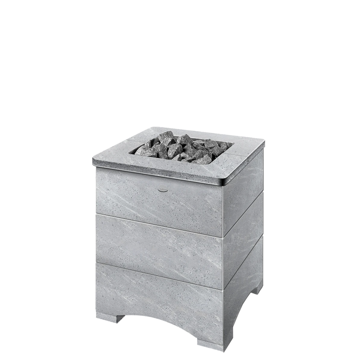 Дровяная печь для бани и сауны Tulikivi Classic универсальная с открытой каменкой 27 кВт