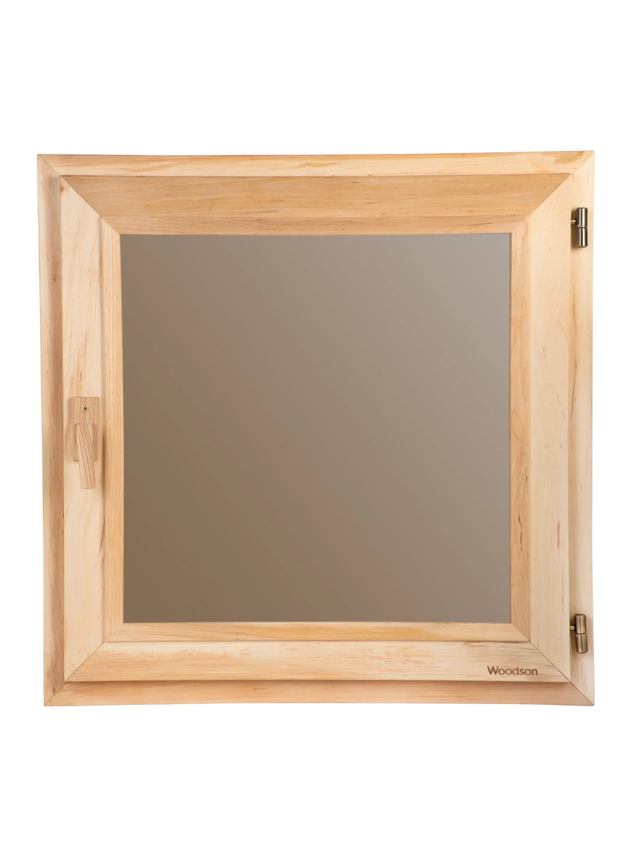 Окно Woodson 60x60, стекло бронза, ольха