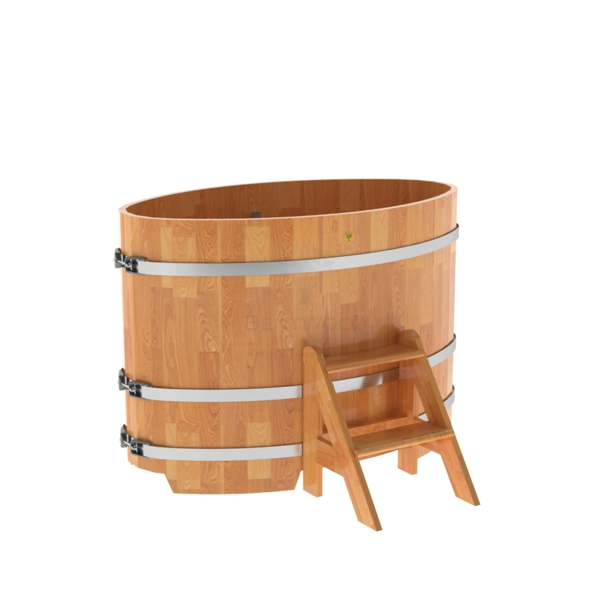 Купель BentWood овальная из натуральной лиственницы 0,80х1,42