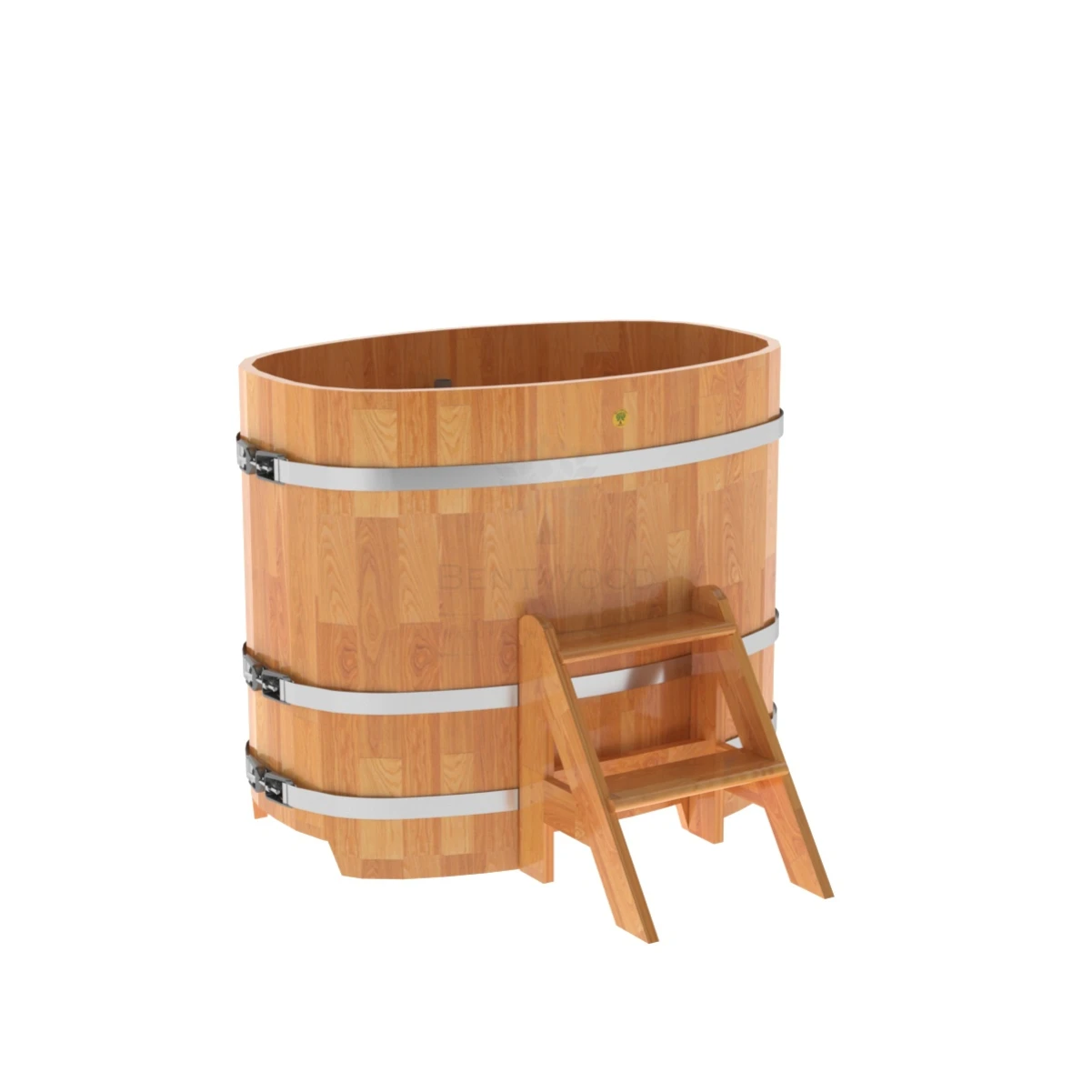 Купель BentWood овальная из натуральной лиственницы 0,76х1,16