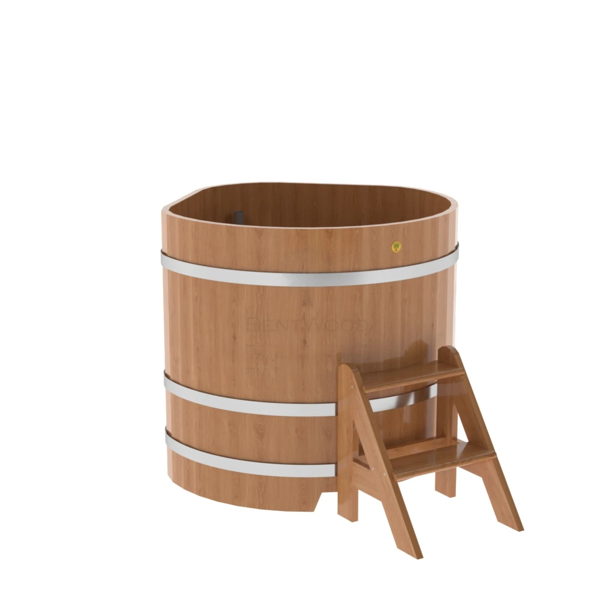 Купель BentWood угловая из натурального дуба 1,03х1,03