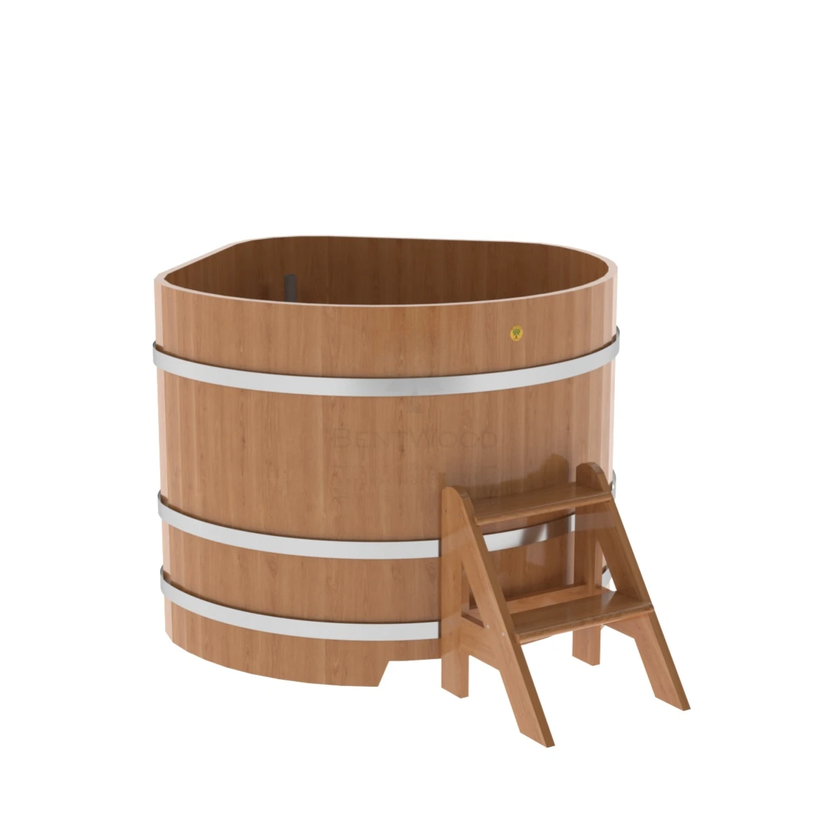 Купель BentWood угловая из натурального дуба 1,19х1,19
