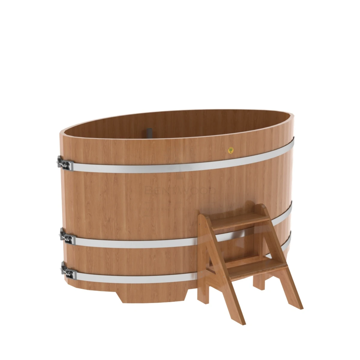 Купель BentWood овальная из натурального дуба 1,02х1,68