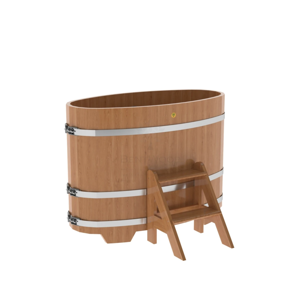 Купель BentWood овальная из натурального дуба 0,69х1,31