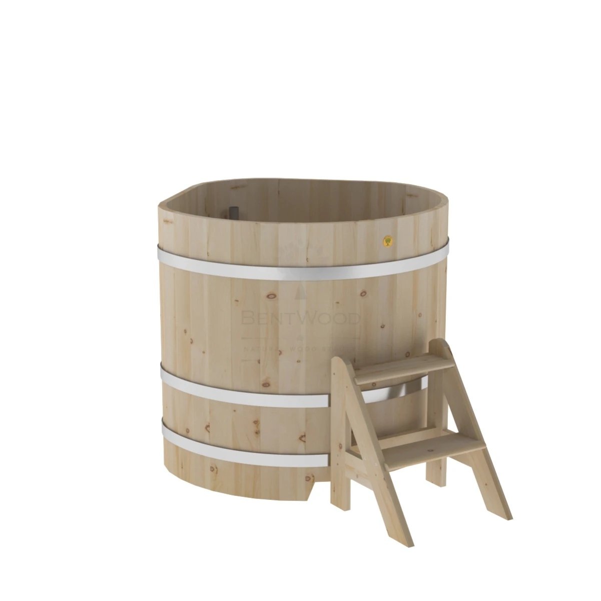 Купель BentWood угловая из кедра 1,10х1,10 стандарт