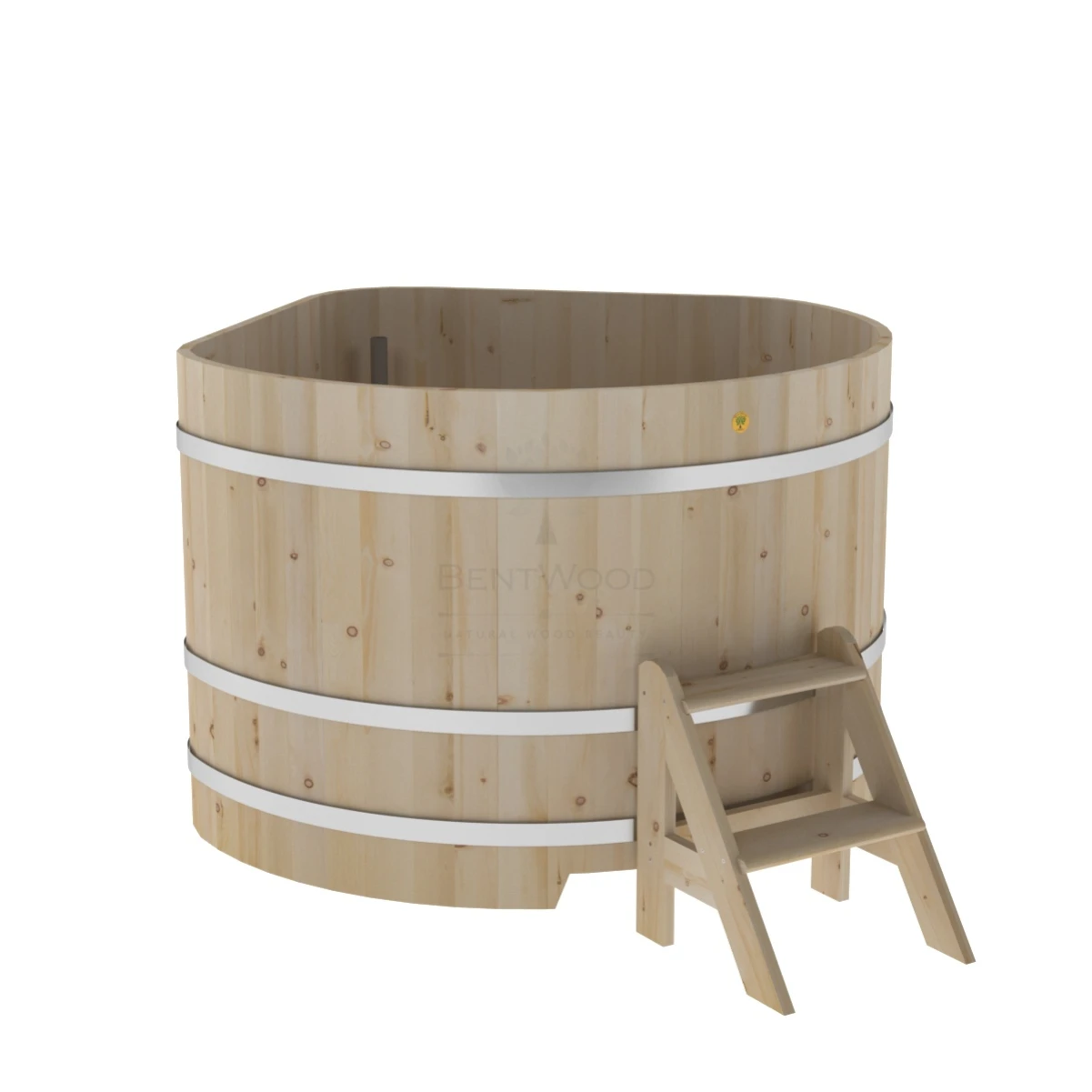 Купель BentWood угловая из кедра 1,53х1,53 стандарт