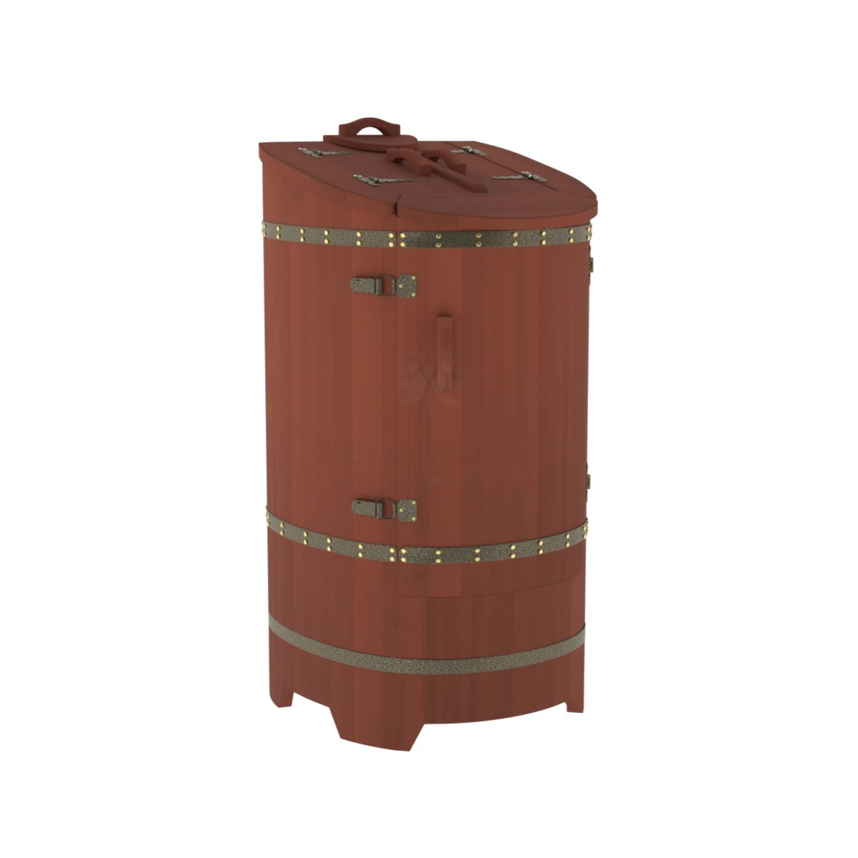 Фитобочка BentWood из кедра со скосом Премиум Спелая Вишня
