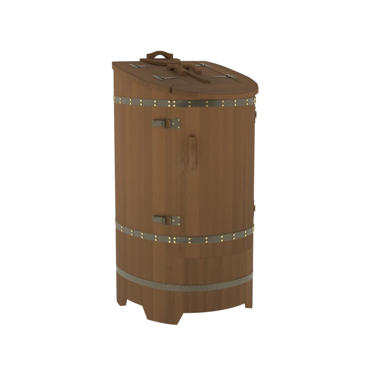 Фитобочка BentWood из кедра со скосом Премиум Орех