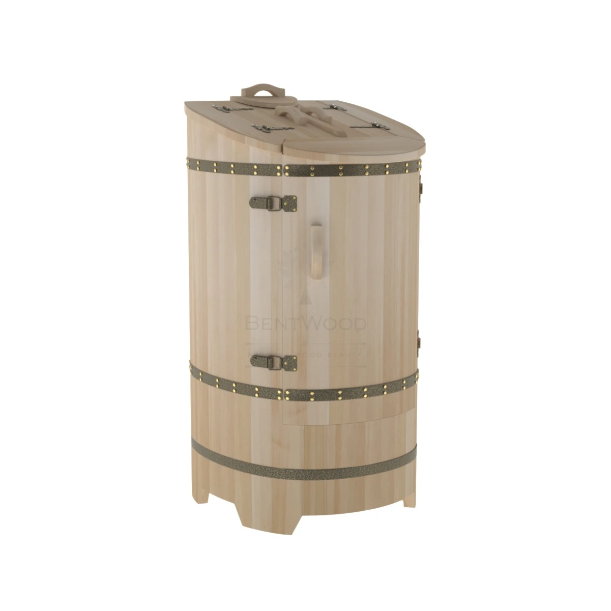 Фитобочка BentWood из кедра со скосом Премиум Натуральный