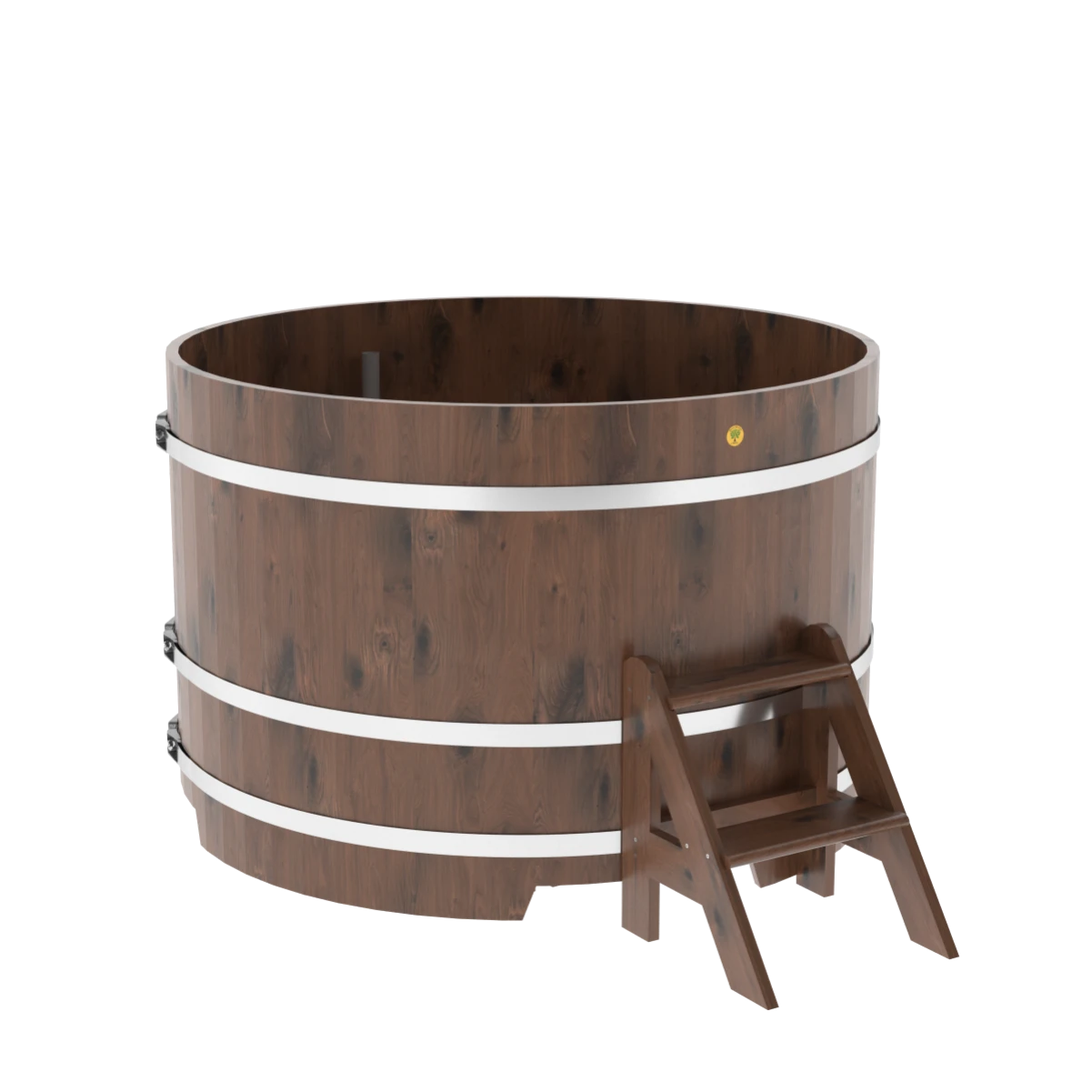 Купель BentWood круглая из мореного дуба d=1,50 Рустик