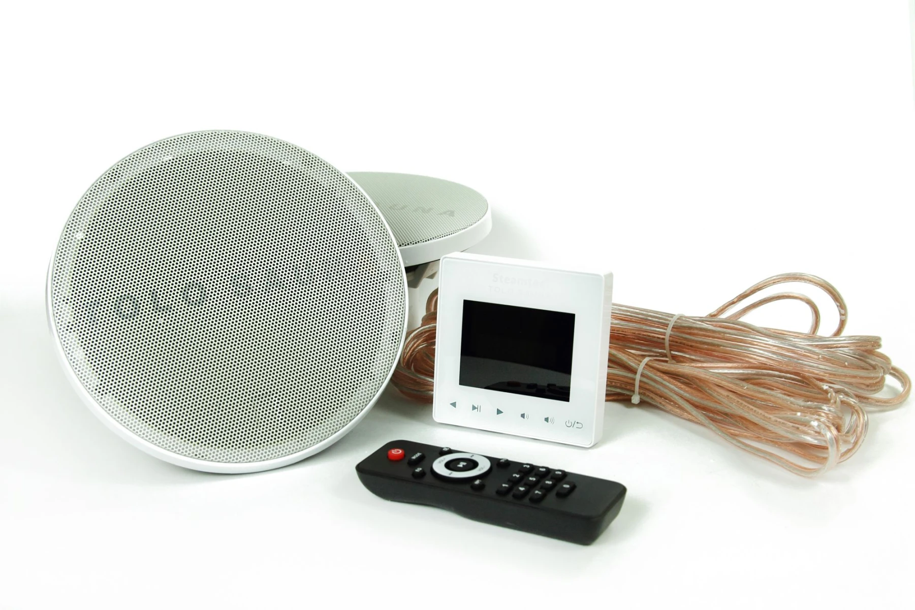 Комплект акустической системы для сауны и хамам, bluetooth, USB, SD STEAMTEC TOLO-music system