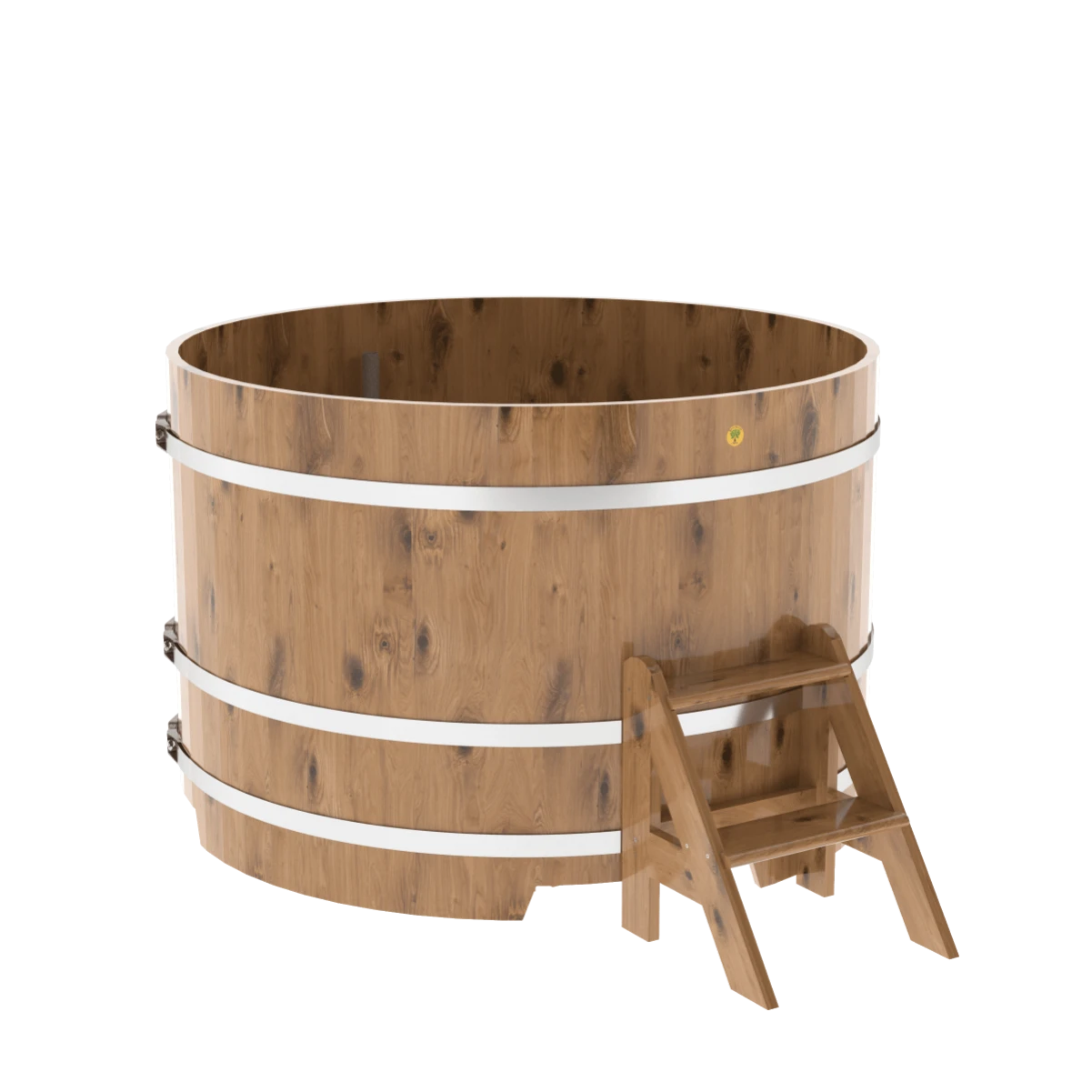 Купель BentWood круглая из натурального дуба d=1,50 Рустик