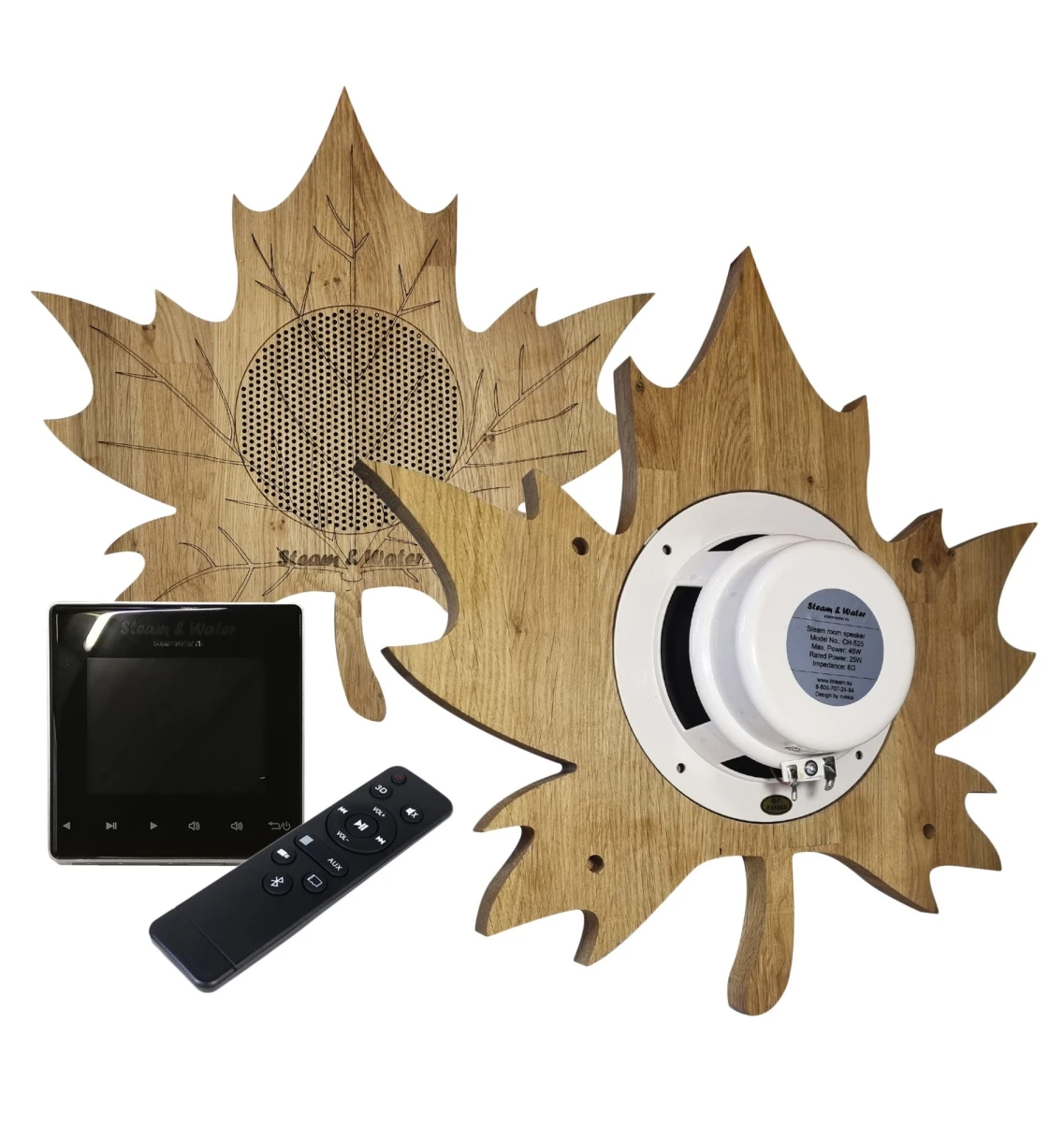 Комплект акустической системы SW 2 Black Standart Wood, Кленовый лист (Встраиваемый)