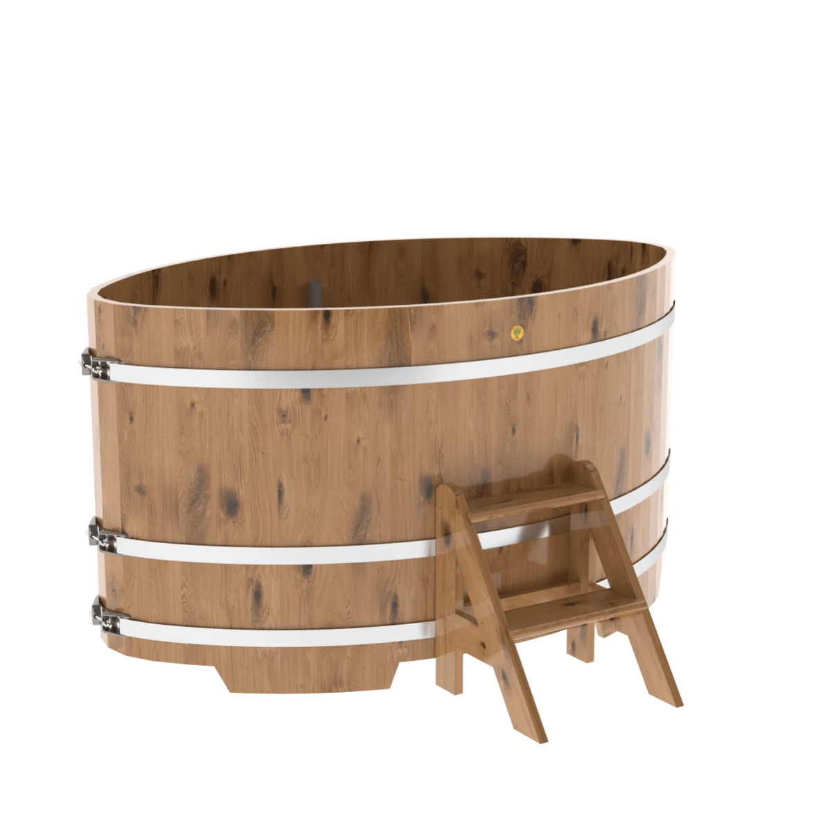 Купель BentWood овальная из натурального дуба 1,12х1,83 Рустик