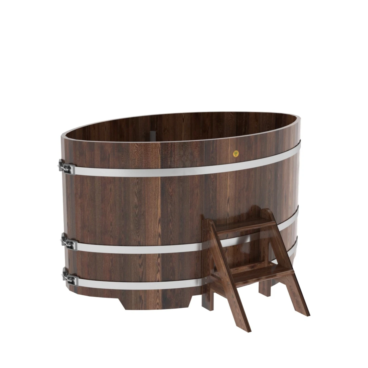 Купель BentWood овальная из мореной лиственницы 1,02х1,68