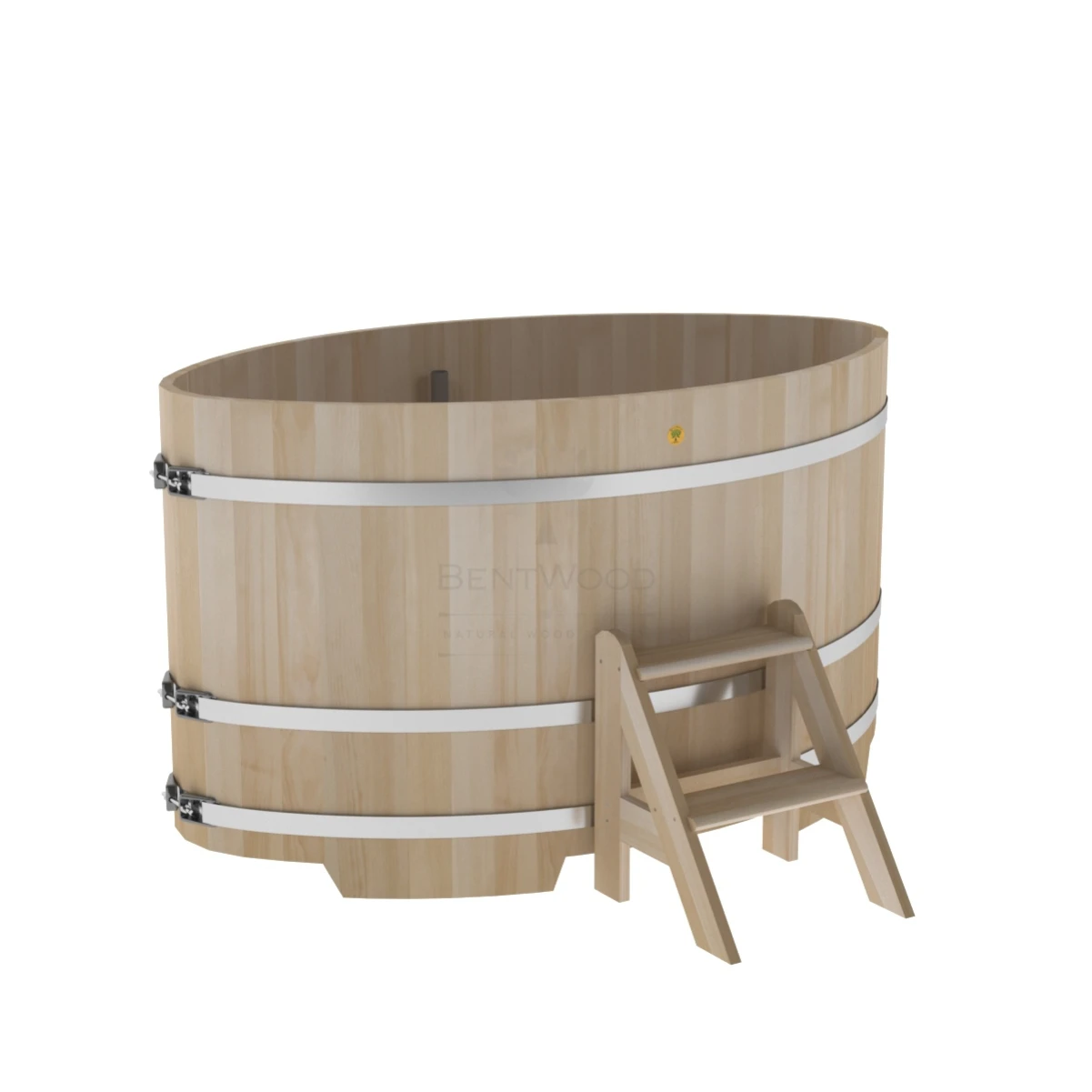 Купель BentWood овальная из кедра 1,08х1,75 премиум