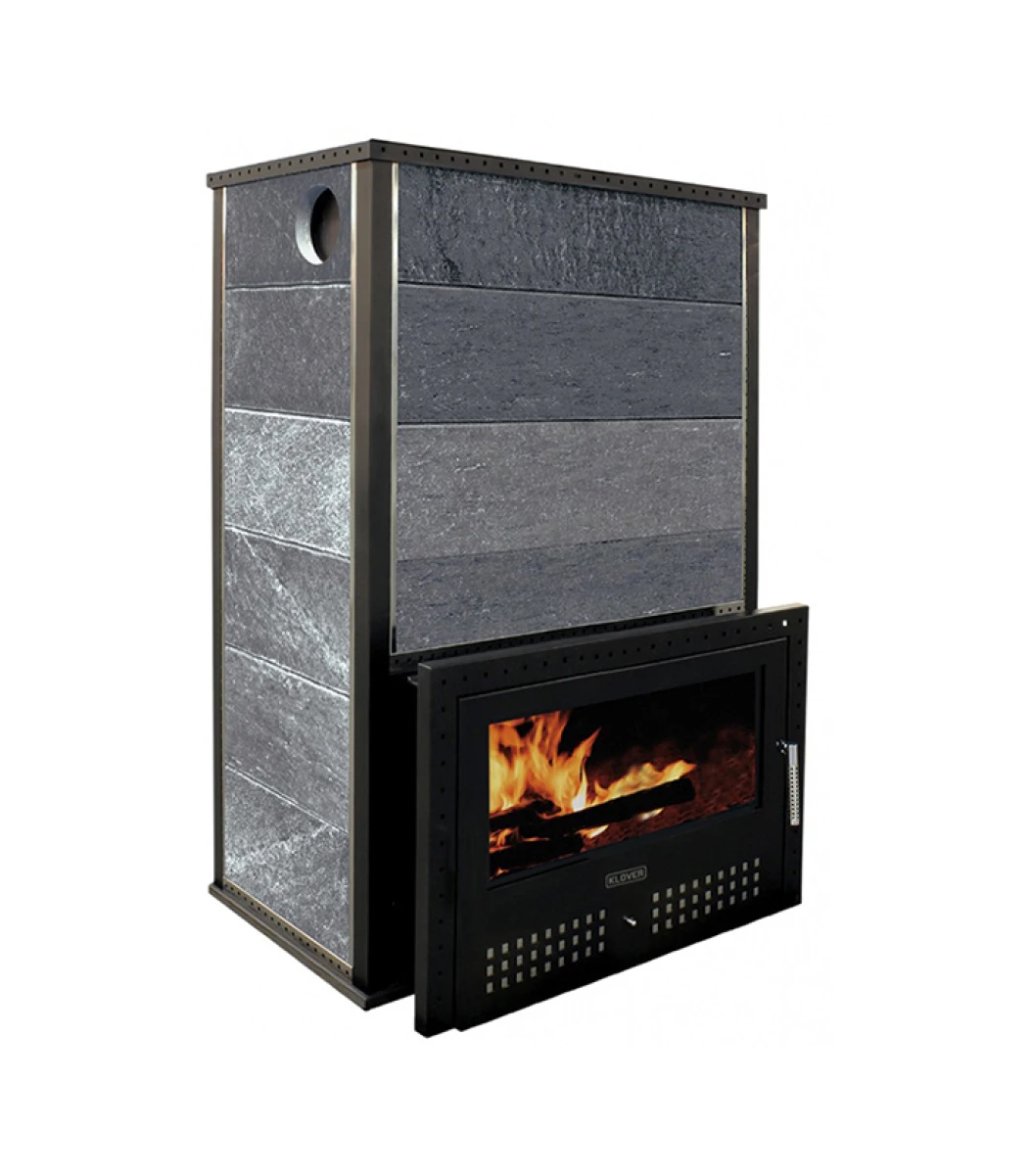 Дровяная печь для бани Klover RT 100-RV 310S ( Талькомагнезит 40 мм )