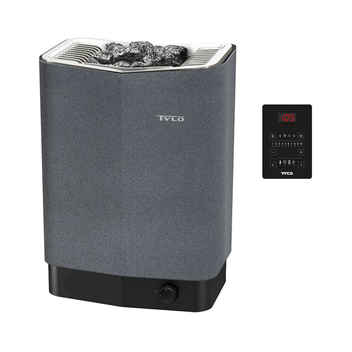 Электрическая печь Tylo Sense Pure 6 серого цвета + Пульт Pure