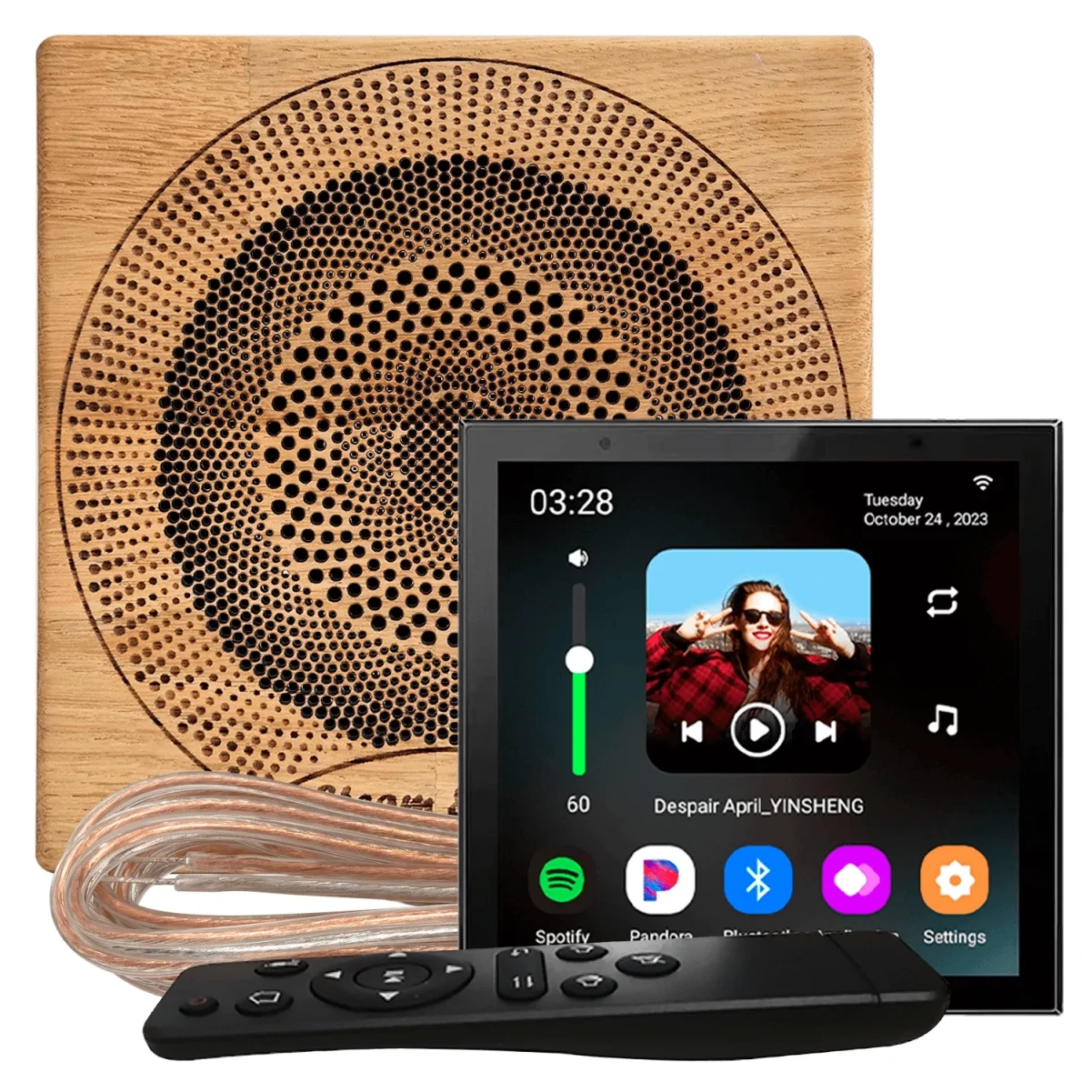 Комплект акустической системы SW Sensor 2.0 Wood WiFi (одна колонка, круг)