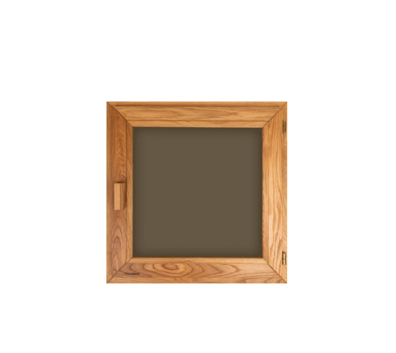 Окно Woodson PRO 60x60, стекло GREY дуб, левое